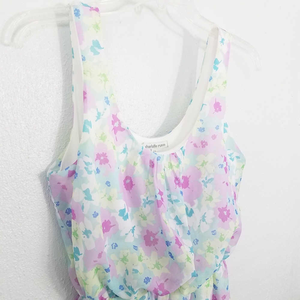 **SOLD**    Charlotte Russe Hi Lo Floral Sun Dress - Picture 7 of 8